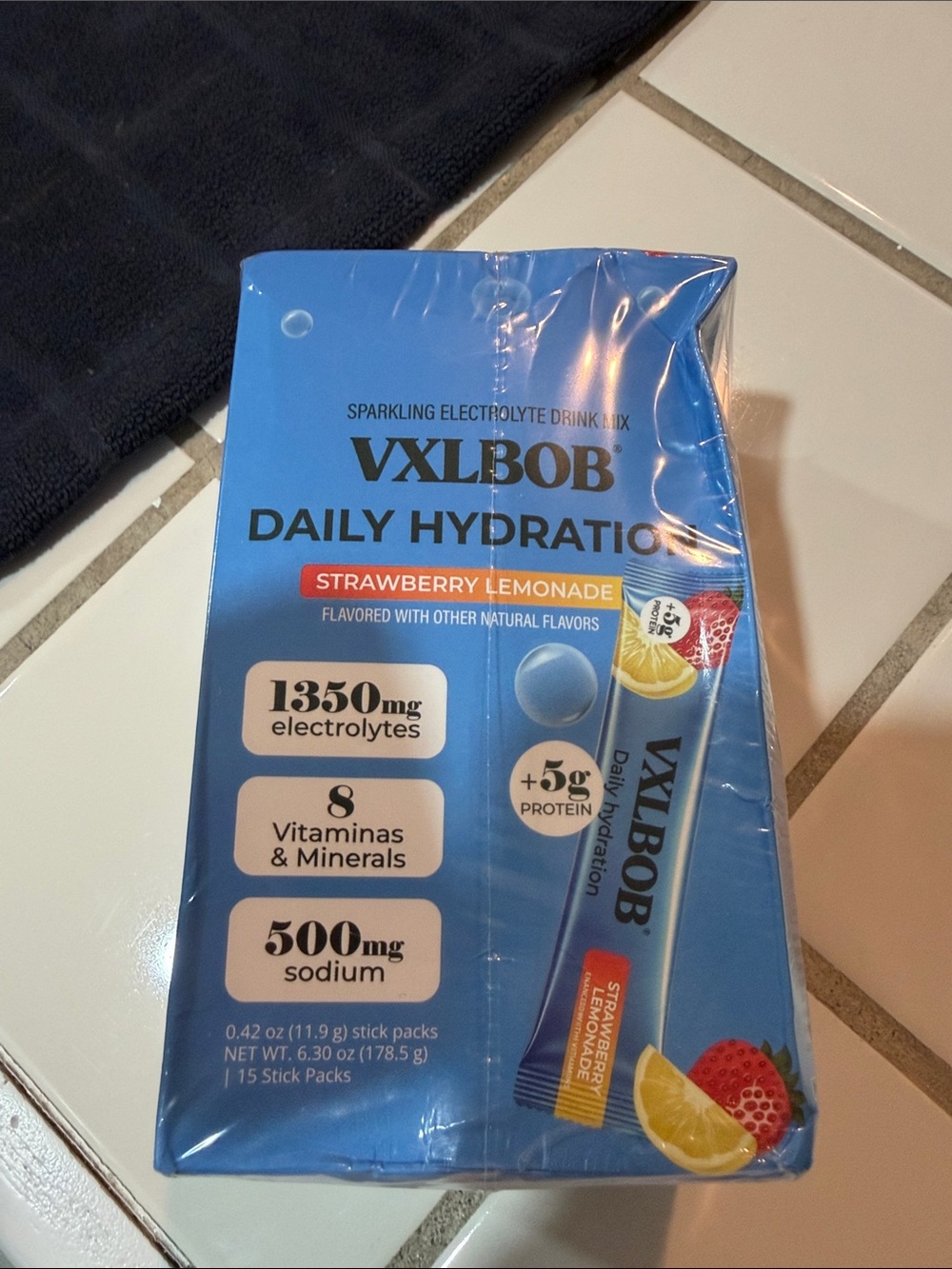 Daily Hydration Electrolyte Drink Mix - Strawberry Lemonade (Blue)